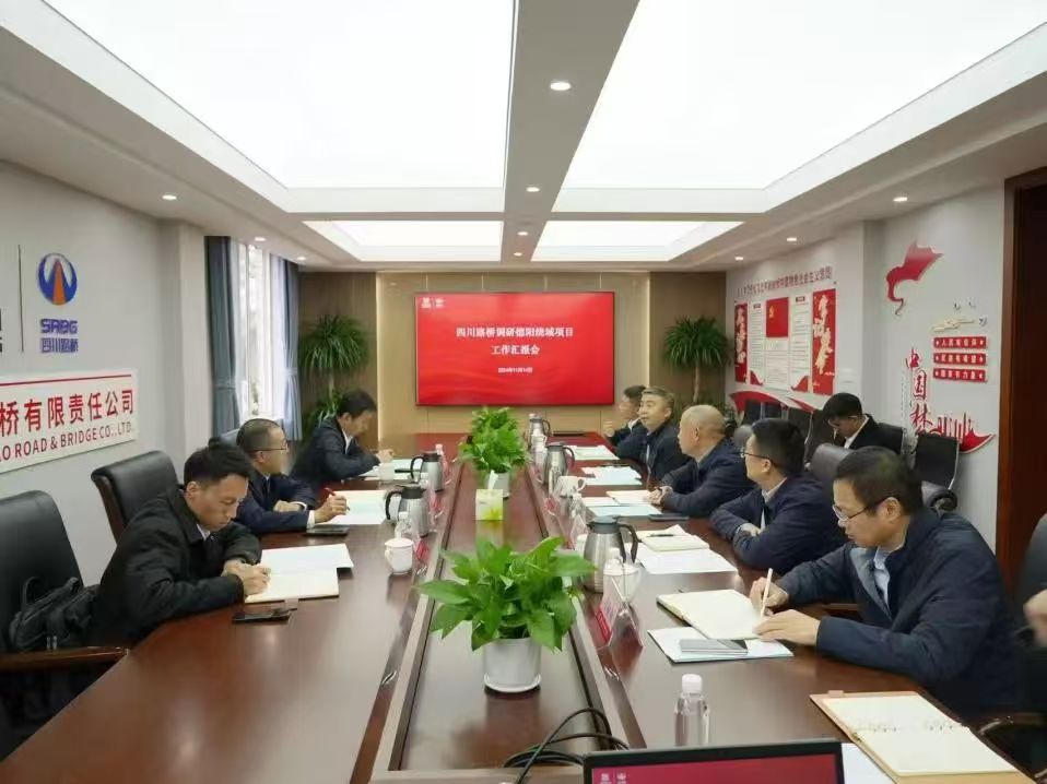 四川路橋黨委副書記、副董事長、總經(jīng)理羊勇率隊到直屬企業(yè)調(diào)研